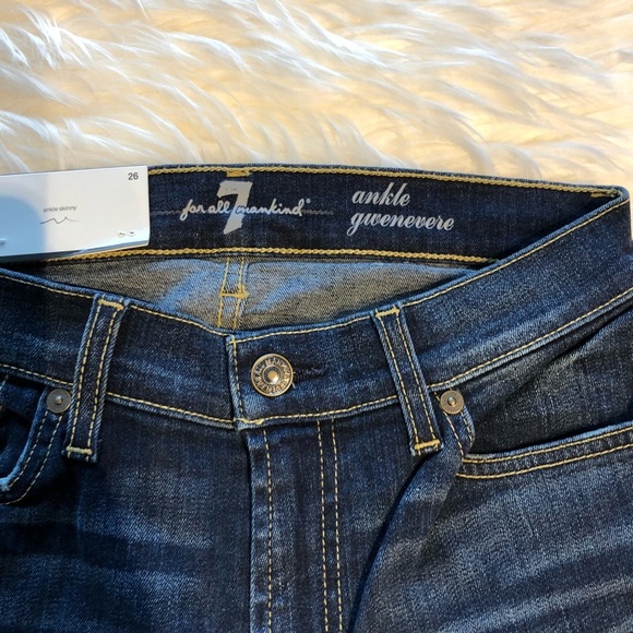 5[7ForAllMankind] The Ankle Gwenevere ripped knee - Picture 6 of 7